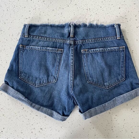 Frame Denim Le Cutoff Glenbarr Distressed Shorts - Picture 8 of 10